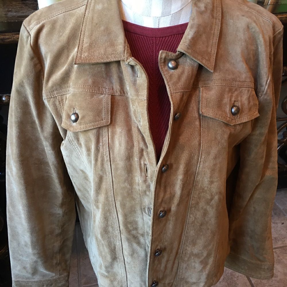 100% Leather Suede Jacket - Picture 6 of 11